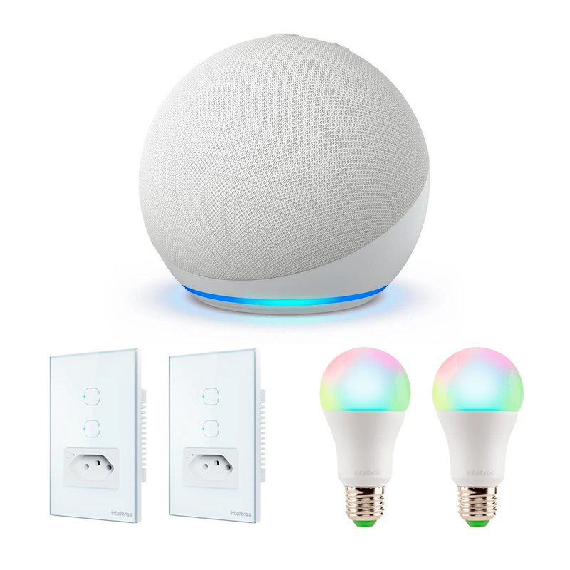 Kit Casa Inteligente + Alexa Echo Dot (5ª Geração)